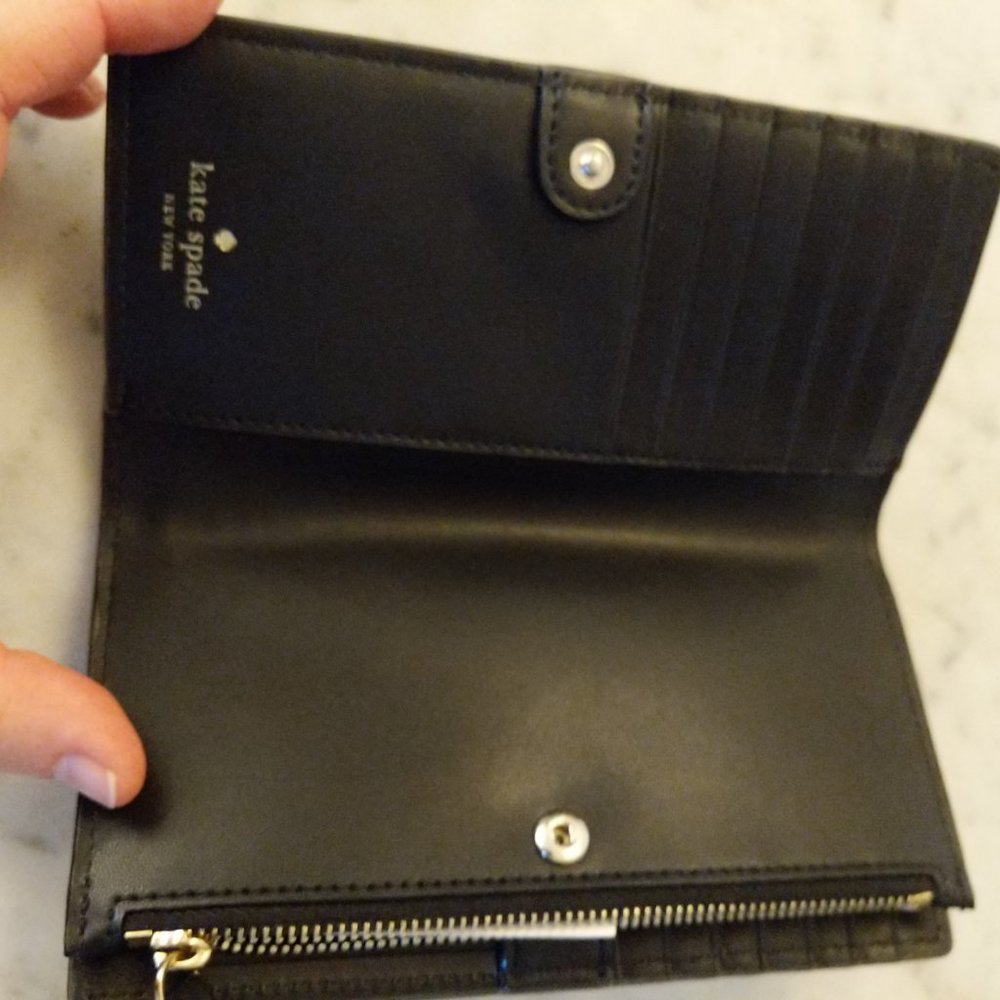 NWT Kate Spade Patterson Drive Painted Edge Wallet - Picture 6 of 9